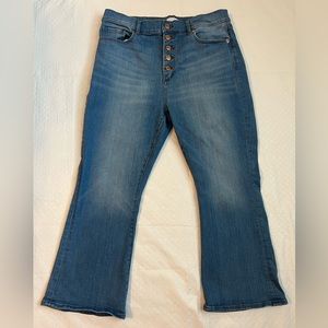 Loft The Kick Crop Denim Jeans
